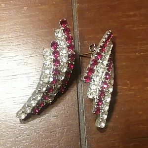 Red & Silver Earrings